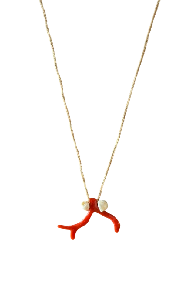 Collana con coralli grandi